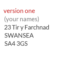 UK virtual address example in Swansea, South Wales